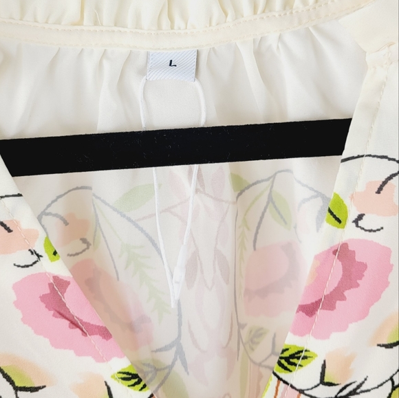 Botanica Longsleeve Embroidered Blouse Top Size Large - Picture 4 of 5